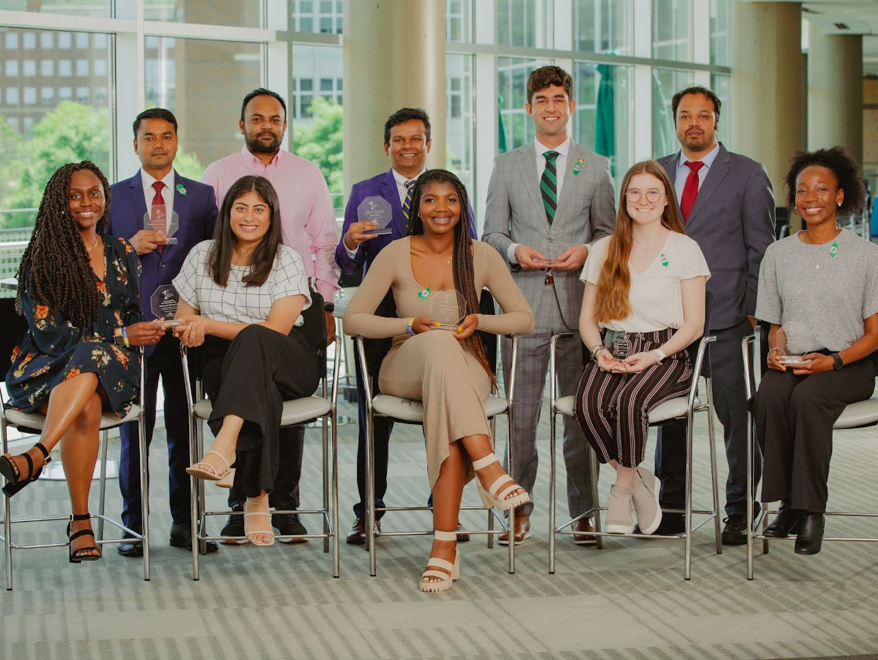 Md Akkas Ali with fellow UAB student award recipients